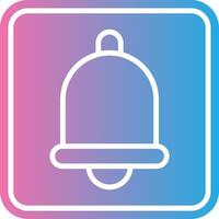 Bell Color Block Badge vector