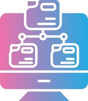 Folder Network Minimal Graphic Visual vector
