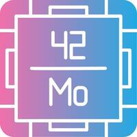 Molybdenum Thin Graphic Shape vector