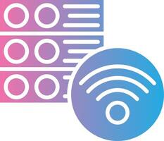 Wifi Connection 3D Interface Shape vector