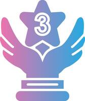 3rd Prize Web Style Graphic vector