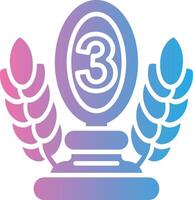 3rd Prize Modern Shape Graphic vector