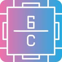 Carbon Stylized Flat Drawing vector
