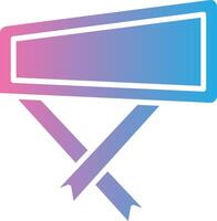 Folded Ribbon Tech Styled Form vector