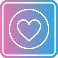 Heart Elegant Flat Illustration vector