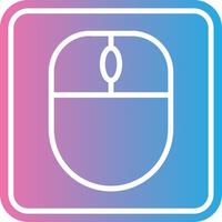 Computer Mouse Futuristic App Badge vector