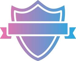 Shield Badge Gradient Themed Symbol vector