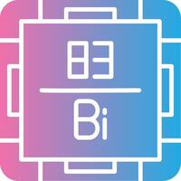 Bismuth Outlined Concept Piece vector