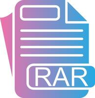RAR Shadowed Flat Design vector