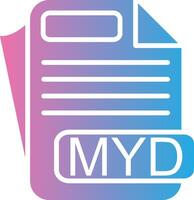 MYD Color Block Badge vector