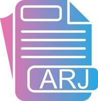 ARJ Minimal Design Badge vector