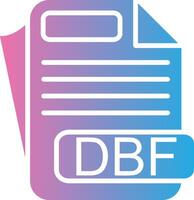 DBF Color Block Badge vector