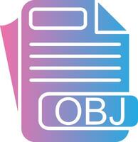 OBJ 3D Interface Shape vector
