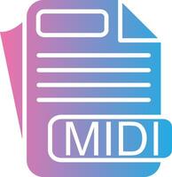 MIDI App-Based UI Graphic vector