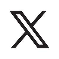 Bold X Symbol for Branding and Presentation vector
