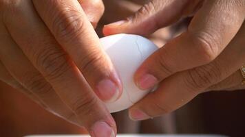 Creating a perfect hard boiled egg with simple steps video