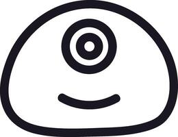 Simple Robot Face Doodle vector