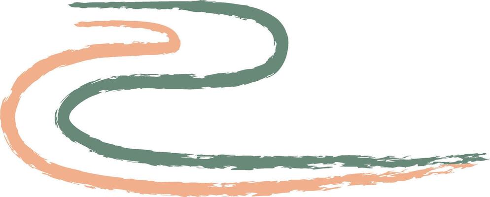 Wavy Crayon Brush Strokes