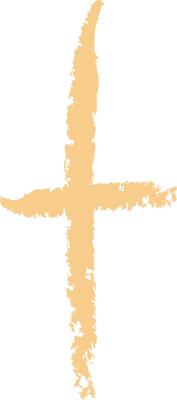 Cross Shape with Crayon Texture