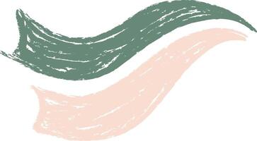 Crayon Sketch of Abstract Waves vector