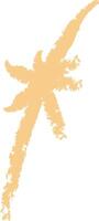 Abstract Star with Crayon Texture Element vector