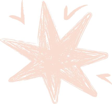Crayon Textured Starburst Element