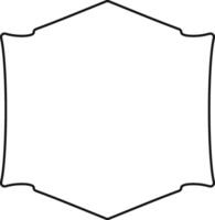 Simple Blank Badge Frame vector