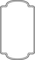 Elegant Blank Label Frame Design vector