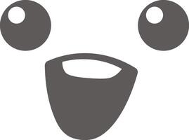 Minimalist Happy Face Expression vector