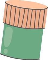 Simple Cylindrical Container vector