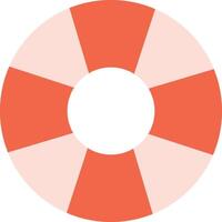 Lifebuoy Icon with Bold Segments vector