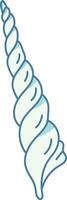 Spiral Seashell Drawing Style Element vector