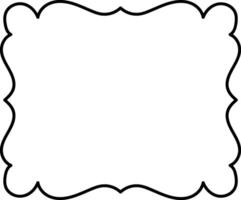 Ornate Decorative Frame Outline Design Element vector