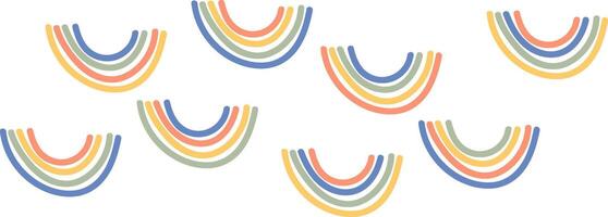 Abstract Rainbows Patterns vector