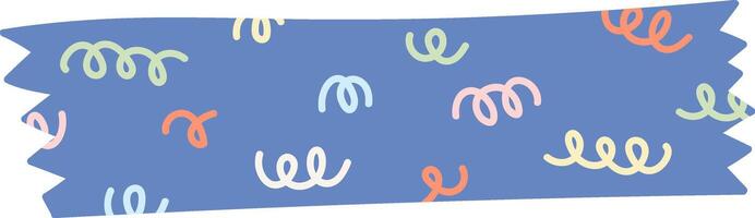 Abstract Lines Pattern Washi Tape vector