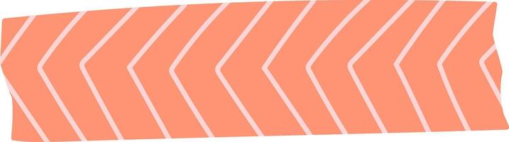 Arrow Lines Pattern Washi Tape vector