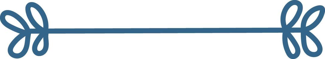 Simple Decorative Line with Loops vector