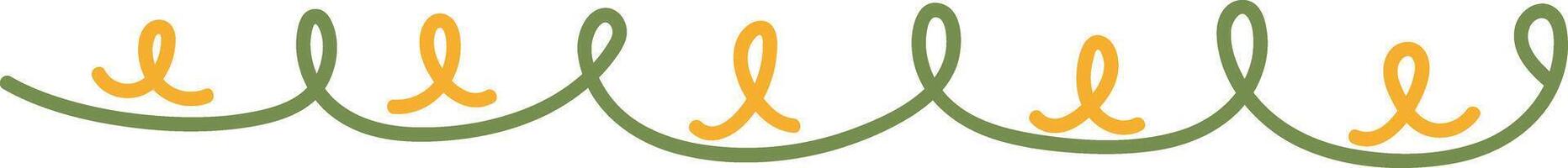 Elegant Curved Line Pattern Border vector