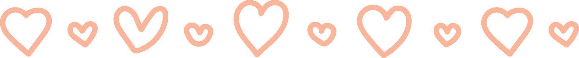 Heart Pattern Border vector