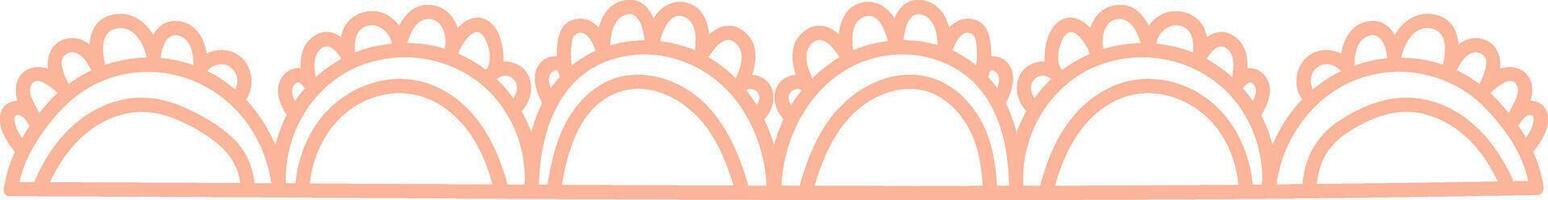 Scalloped Decorative Border Pattern vector