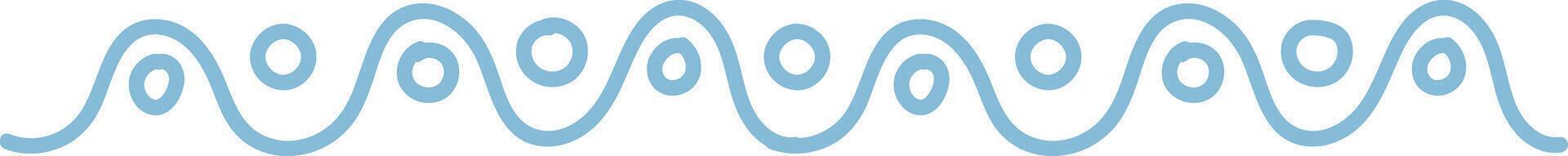 Curved Swirl Border vector