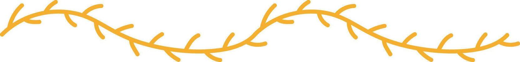Curved Branch Line Border vector