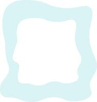 Abstract Wavy Frame Silhouette vector
