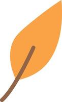 Minimalist Leaf with Stem Element vector
