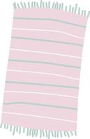Striped Beach Towel with Fringe vector
