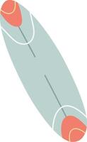 Surfboard with Abstract Patterns vector