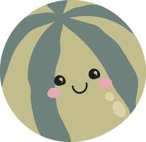 Smiling Melon Character vector