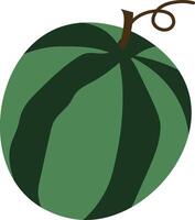 Abstract Watermelon with Stem vector