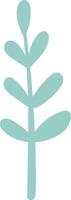 Minimalist Leaf Branch Silhouette vector