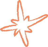 Hand-drawn Starburst Sketch vector